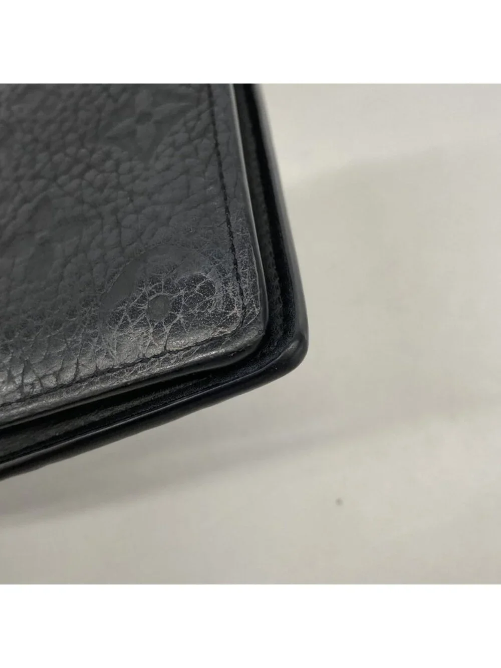 Louis Vuitton Wallet Monogram Taurillon Portefeuille Brazza Black